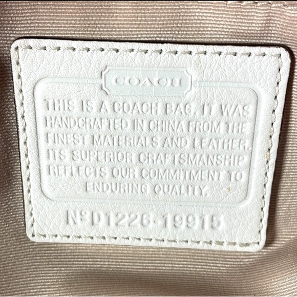 Coach NEW YORK Legacy Med. Candace Satchel in Sig. C Print w/Stripes & Silver HW - Picture 12 of 14